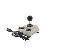 ArcadeR Joystick estándar de 9 pines compatible con Atari, Commodore, Sega, etc., Colores:Beige