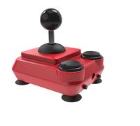 ArcadeR Joystick estándar de 9 pines compatible con Atari, Commodore, Sega, etc., Colores:rojo