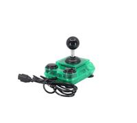 ArcadeR Joystick estándar de 9 pines compatible con Atari, Commodore, Sega, etc., Colores:Transparent grün