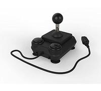 ArcadeR Joystick estándar de 9 pines compatible con Atari, Commodore, Sega, etc., Colores:Vollschwarz