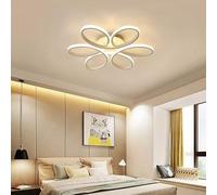 Arcadia Plafón LED de Techo Moderno con Luz Cálida y Fría Regulable, Mando a Distancia y App Móvil - Lámpara de Techo para Dormitorio, Salón, Cocina - 6890 lm 100W 60 cm