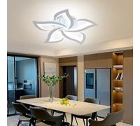 Arcadia Plafon Led Techo Moderno con Luz Cálida y Fría Regulable con Mando a Distancia y App - Lampara Dormitorio Salón Cocina Habitación Infantil Sala de Estar - 4000LM 48W 60cm - Modelo Atena