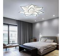 Arcadia Plafon Led Techo Moderno con Luz Cálida y Fría Regulable con Mando a Distancia y App - Lampara Dormitorio Salón Cocina Habitación Infantil Sala de Estar - 7000LM 90W 85cm - Modelo Atena