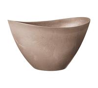 Arcadia Swoop Pot 16x12x9-Taupe