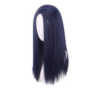 Arcane Caitlyn Cosplay Wig Dark Blue Long Straight Costume Heat Resistant Synthetic Hair The Sheriff of Piltover Wig