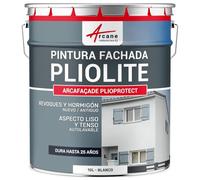 ARCANE INDUSTRIES Pintura Fachada Pliolite Impermeabilizante 10 L Blanco