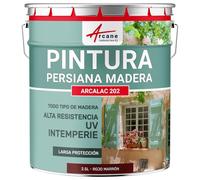 ARCANE INDUSTRIES Pintura para contraventanas de Madera: ARCALAC 202 - Rojo Marrón - RAL 3011