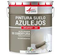 ARCANE INDUSTRIES Pintura para Suelo de Baldosas - Resina epoxi para Suelo con baldosas - ARCAPOXY - 260 - Blanco - RAL 9003