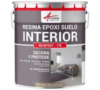 ARCANE INDUSTRIES Resina epoxi para suelos interiores - REVEPOXY - 176-2,5 kg (hasta 12,5 m² en 2 capas) RAL 1019 - Beige Agrisado