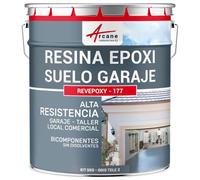 ARCANE INDUSTRIES Resina para Suelo de Garaje - Pintura epoxi para Suelo: REVEPOXY - 177 - Telegris 2 - RAL 7046
