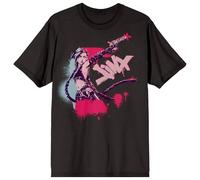 Arcane League of Legends Jinx - Camiseta de manga corta con cuello redondo para adulto, color negro, Negro, M