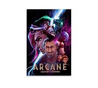 Arcane League of LegendsArt - Impresión moderna de imagen para dormitorio familiar, póster de impresión para sala de estar, estética, lienzo para pared, decoración de dormitorio de niñas jóvenes,