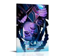 Arcane League of LegendsArt - Pintura decorativa impermeable y resistente a las manchas, sala de estar, estudio, cafetería, pintura de pared, instalación gratuita, fácil de limpiar, opción de regalo