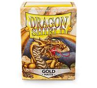 Arcane Tinman ART11006 Sleeves: Dragon Shield Matte Gold Standard 100pk-Gold, One Size