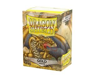 Arcane Tinman ART11006 Sleeves: Dragon Shield Matte Gold Standard 100pk-Gold, One Size