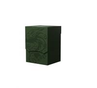 Arcane Tinmen ApS Dragon Shield - Caja de cartas para mazo, carcasa de baraja: verde bosque/negro, duradera y resistente, almacenamiento de tarjetas TCG, OCG, compatible con Pokemon Yugioh Commander y