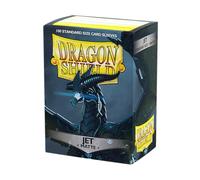 Arcane Tinmen ART11024 Sleeves: Dragon Shield Matte Jet (100) Standard Size 100pk-Jet, Black