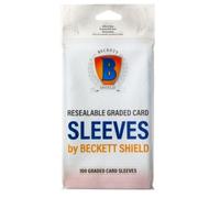 Arcane Tinmen Beckett Shield - Fundas para tarjetas de tamaño estándar, fundas resellables para tarjetas de 100 unidades, compatible con MTG, Pokemon, Yugioh y Magic The Gathering, material de