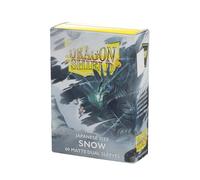 Arcane Tinmen Dragon Shield Japanese Size Sleeves - Matte Dual Snow 60CT - Card Sleeves Smooth & Tough - Compatible with Pokemon, Yugioh, & Magic The Gathering - MTG, TCG, OCG, (AT-15105