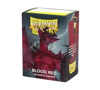 Arcane Tinmen Dragon Shield Sleeves - Mate: Rojo Sangre 100CT - Las fundas para cartas MTG son suaves y resistentes - Compatible con fundas de cartas de Pokémon y Magic (AT-11050)