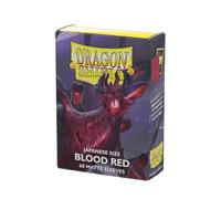 Arcane Tinmen Dragon Shield Sleeves - Matte Japanese: Blood Red 60CT - Card Sleeves Are Smooth & Tough - Compatible with Yugioh & Cardfight Vanguard (AT-11150)