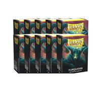 100 fundas para tarjetas de Dragon Shield, color turquesa