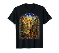 Arcángel expulsa Arte Mosaico de la Catedral de Adán y Eva Edén Camiseta
