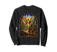 Arcángel expulsa Arte Mosaico de la Catedral de Adán y Eva Edén Sudadera