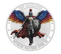 Arcángel Michael Watches Over Us Challenge Moneda Regalo Recuerdo Pocket Token