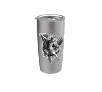 Arcángel Miguel Espada Venganza Vaso térmico de acero inoxidable de doble pared