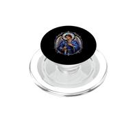 Arcángel Miguel Manto Azul Arte Sagrado Devocional PopSockets PopGrip para MagSafe