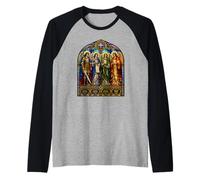 Arcángel Miguel Rafael Gabriel Uriel Catedral Icono Arte Camiseta Manga Raglan