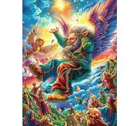 Arcángel Miguel Rompecabezas 500 Piezas Cartón Grueso para Mayores Cuentos de Hadas de Animales y Plantas Noches Juegos Familiares Estimulación Mental Regalo San Valentín 500 PCS