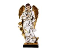 Arcángel San Gabriel figura 30 cm. imagen resina color peana