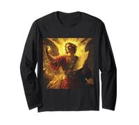Arcángel Uriel Vintage Católico Ángel Religioso Manga Larga