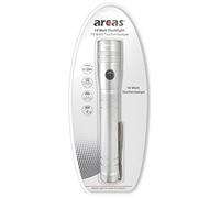 Arcas - 10 W Linterna, Plata, bombilla Alcance 350 m, aluminio 307 00033