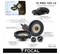 Focal Juego de altavoces IS-MBZ-100-V2 10 cm (4") bidireccionales para Mercedes EQE