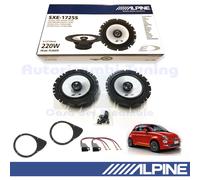 Arcas Traseros ALPINE SXE-1725S Coaxial 2 Bidireccional 165mm 220W Fiat 500 De