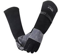 ARCCAPTAIN Guantes de Soldadura 60 cm resistentes al calor/fuego Guantes forjados para Stick, Mig, Tig, Forja, BBQ, Barbacoa, chimenea, estufa de leña, horno, cacerola