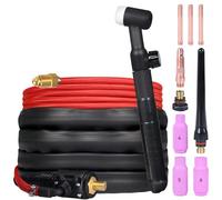 ARCCAPTAIN WP-17V Argón TIG antorcha con manguera de aire roja de 13 pies y conector de 10 a 25 mm, linterna Tig de elevación de 150 amperios con cable de 13 pies para ARCCAPTAIN ARC160 MIG130