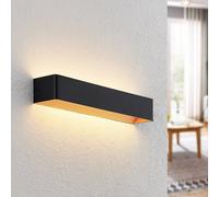 Arcchio Aplique de pared LED Karam, 53 cm, negro, metal, arriba/abajo