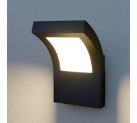 Arcchio aplique LED para exterior Advik, IP65, antracita, metal True