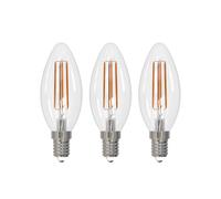 Arcchio Bombilla de filamento LED E14 vela, lote de 3, 4000 K EC:EPREL:1826366