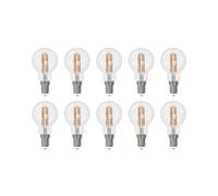 Arcchio bombilla LED con filamento E14 G45, lote de 10, 4000 K EC:EPREL:1826454