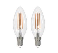 Arcchio Bombilla LED con filamento E14 vela, set de 2, 4000 K EC:EPREL:1826366