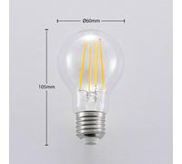 Arcchio bombilla LED con filamento, E27, 6,5W, transparente, 2.700K True