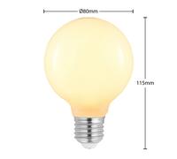 Arcchio Bombilla LED E27 8 W G80 2700 K atenuable, opalina EC:EPREL:979724