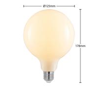Arcchio Bombilla LED G125 E27, 8 W, 2700 K, opalina, atenuable EC:EPREL:979738
