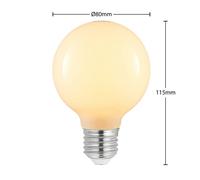 Arcchio Bombilla LED G80 E27, 4 W, 2700 K, opalina, atenuable EC:EPREL:979722