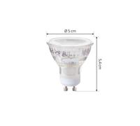 Arcchio Bombilla LED GU10 2.5W 4000K 450lm cristal set de 10 EC:EPREL:1599770